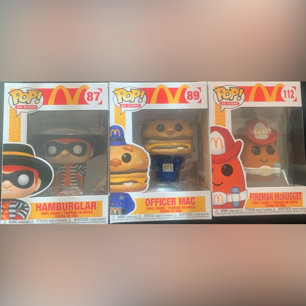 Pop Vinyl McDonalds group set, perfect condition, never opened